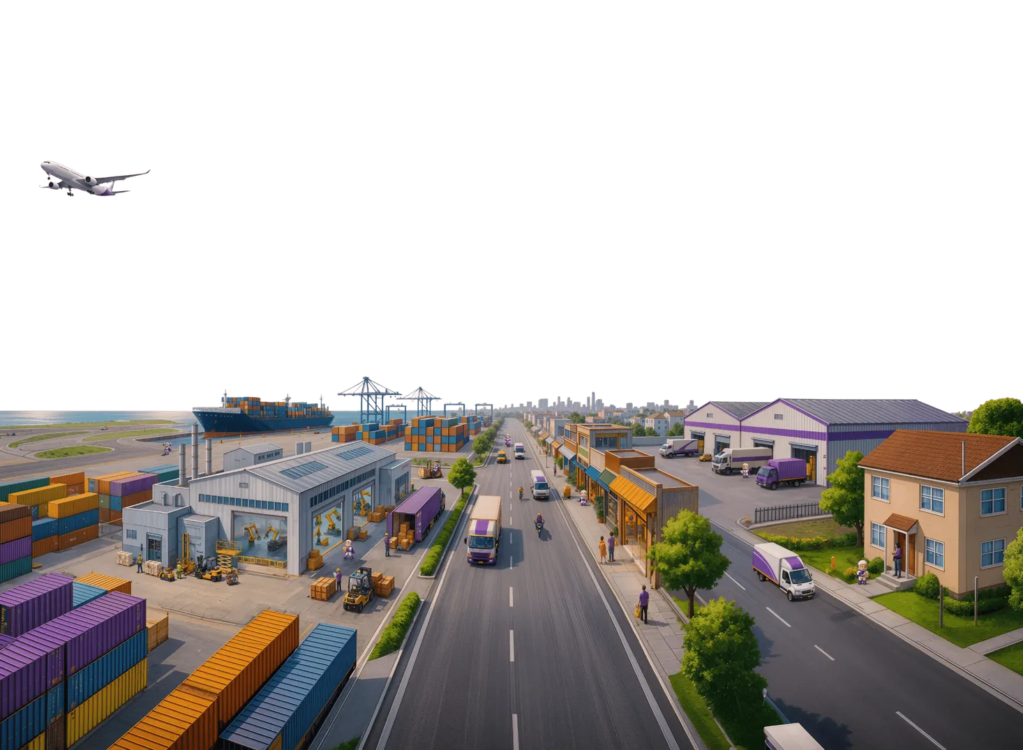 Hexalog cross-border supply-chain panorama