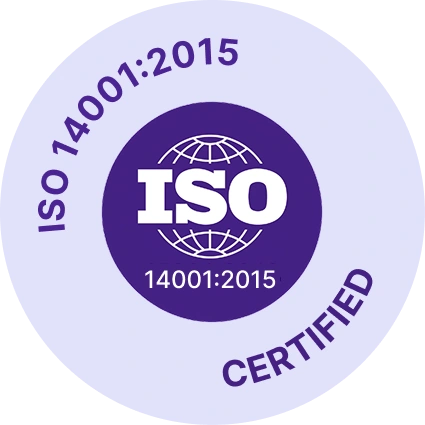 ISO 14001:2015 certified